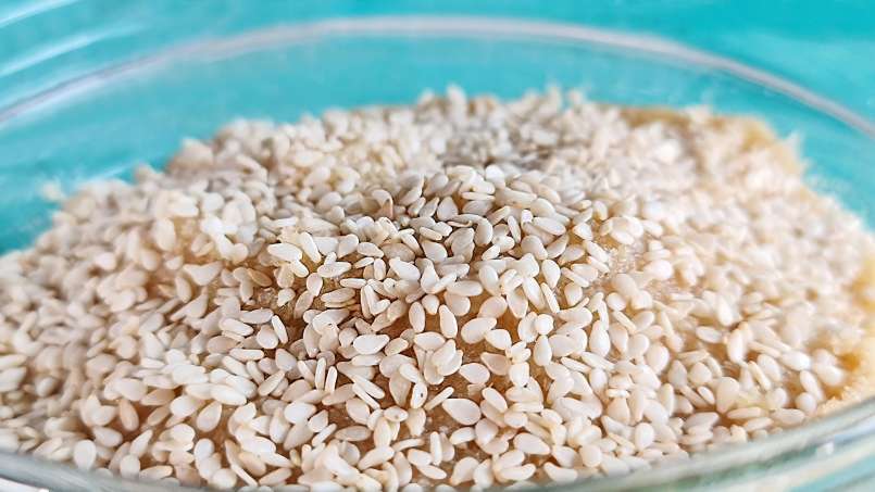 Pasta de gergelim branco com gengibre, limão e mel, foto 4