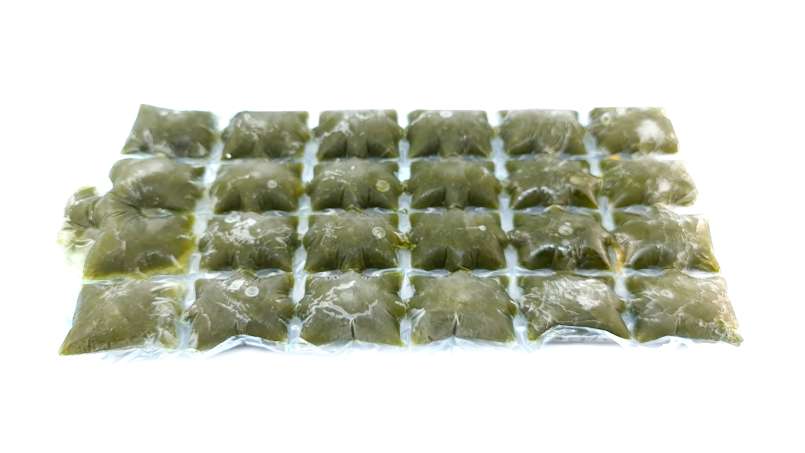 Suco de salsa com limão em bolsas de gelo, foto 17