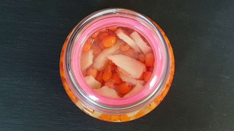 Macerado de espinheiro-mar com gengibre e mel, foto 1