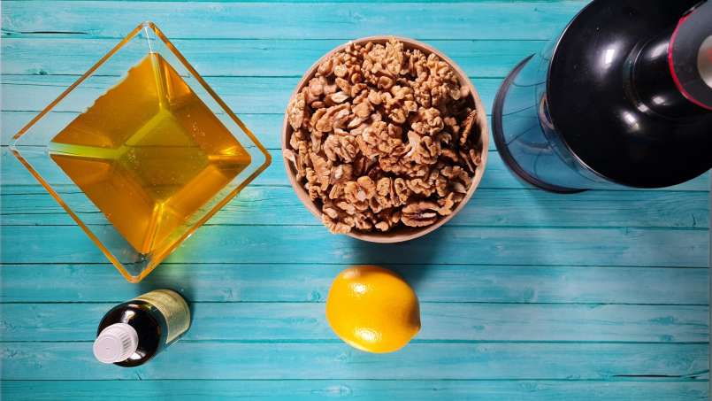 Mel com nozes, limão e própolis para imunidade, foto 5