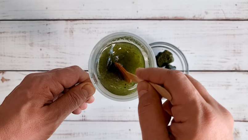 Cubos de gelo de suco de urtiga congelado, foto 11