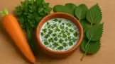 Cura herbal para melhorar a visão com cenoura, salsa, espinafre e urtiga