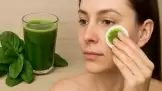 Remédio para olheiras com suco de espinafre