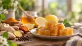 Cubos de colágeno forte com vitamina C, açafrão e gengibre para as articulações